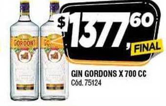 Supermercados Yaguar Gin gordons oferta
