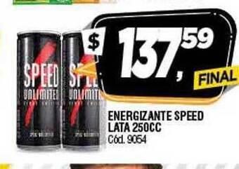 Supermercados Yaguar Energizante speed lata oferta