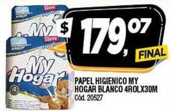 Supermercados Yaguar Papel higienico my hogar blanco oferta