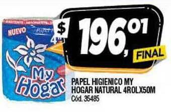 Supermercados Yaguar Papel higienico my hogar natural oferta
