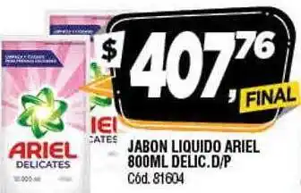 Supermercados Yaguar Jabon liquido ariel delic d p oferta