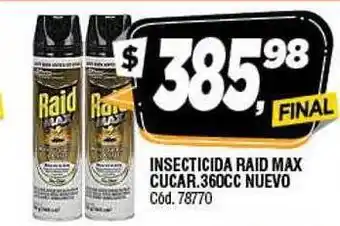 Supermercados Yaguar Insecticida raid max cucar nuevo oferta