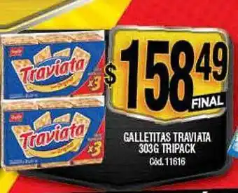 Supermercados Yaguar Galletitas traviata tripack oferta