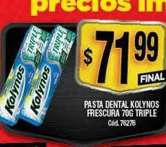 Supermercados Yaguar Pasta dental kolynos frescura triple oferta