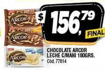 Supermercados Yaguar Chocolate arcor leche c mani oferta