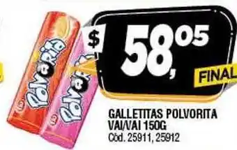 Supermercados Yaguar Galletitas polvorita vai vai oferta