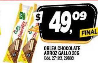 Supermercados Yaguar Oblea chocolate arroz gallo oferta