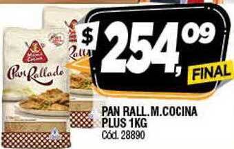 Supermercados Yaguar Pan rall m cocina plus oferta