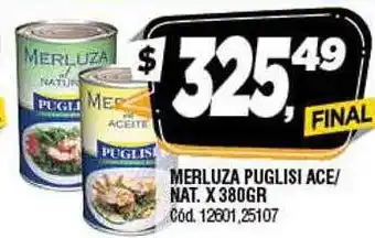 Supermercados Yaguar Merluza puglisi ace nat oferta