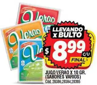 Supermercados Yaguar Jugo verao oferta
