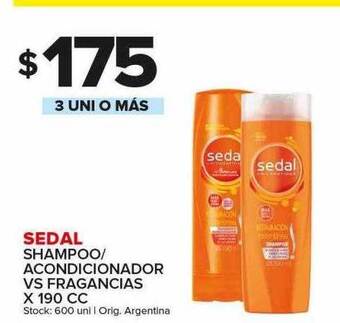Carrefour Maxi Sedal shampoo-acondicionador vs fragancias oferta