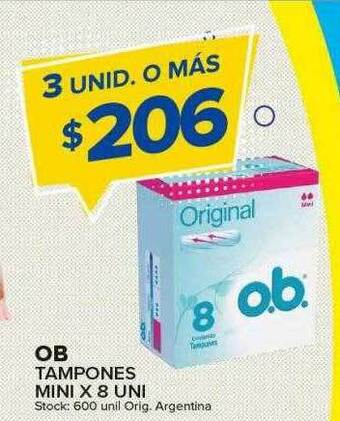 Carrefour Maxi Ob tampones mini oferta