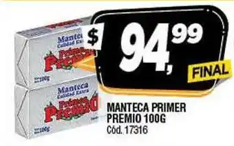Supermercados Yaguar Manteca primer premio oferta