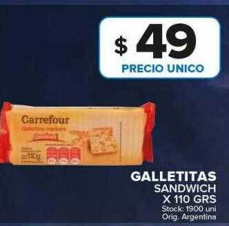 Carrefour Maxi Galletitas sandwich oferta