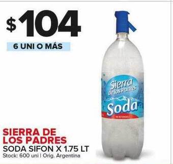Sierra de los padres soda sifon