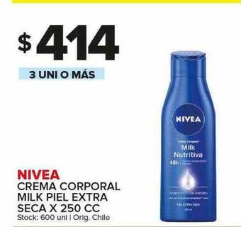 Carrefour Maxi Nivea crema corporal milk piel extra seca oferta
