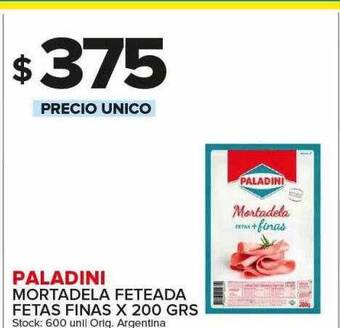 Carrefour Maxi Paladini mortadela feteada fetas finas oferta