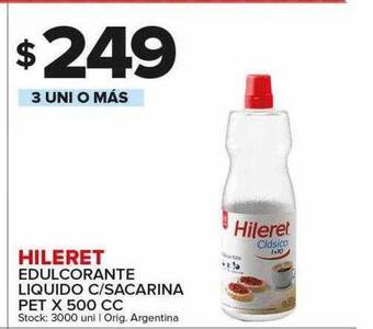 Carrefour Maxi Hileret edulcorante liquido c sacarina pet oferta