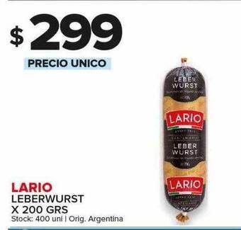 Carrefour Maxi Lario leberwurst oferta