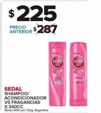 Carrefour Maxi Sedal shampoo acondicionador vs fragancias oferta