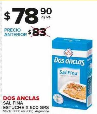 Carrefour Maxi Dos anclas sal fina estuche oferta