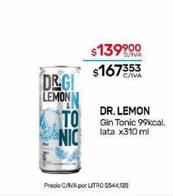 Nini Mayorista Dr. lemon gin tonic oferta