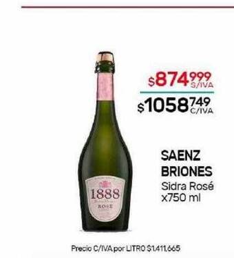 Nini Mayorista Saenz briones sidra rosé oferta