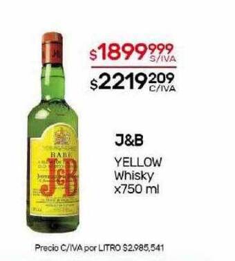 Nini Mayorista J&b yellow whisky oferta