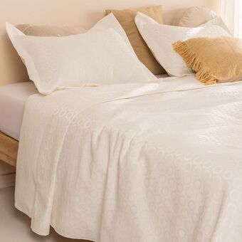 Arredo Cubrecama queen size jacquard ovalo oferta