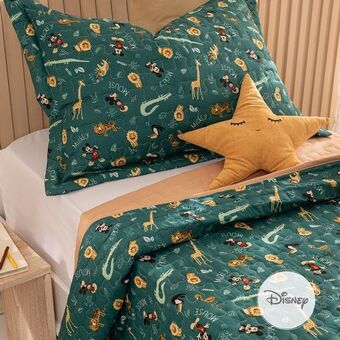Arredo Cubrecama 1 plaza reversible zoo mickey oferta