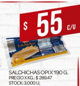 Supermercados DIA Salchichas Opi x 190g oferta