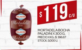 Supermercados DIA Mortadela Bocha Paladini x 300g oferta