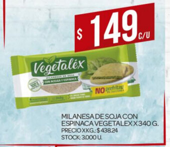 Supermercados DIA Milanesa de Soja Con Espinaca Vegetalex x 340g oferta