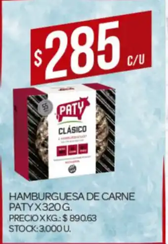 Supermercados DIA Hamburguesa de Carne Paty x 320g oferta