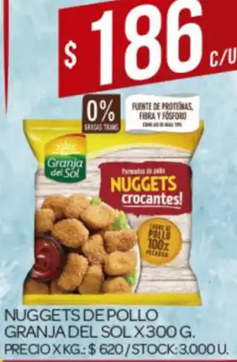 Supermercados DIA Nuggets de Pollo Granja del Sol x 300g oferta
