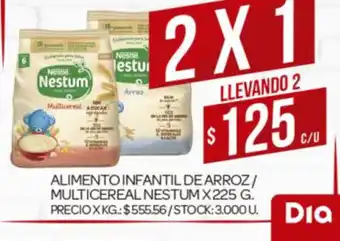 Supermercados DIA Alimento Infantil de Arroz Multicereal Nestum x 225g oferta