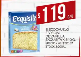 Supermercados DIA Bizcochuelo Especial de Vainilla Exquisita x 540g oferta