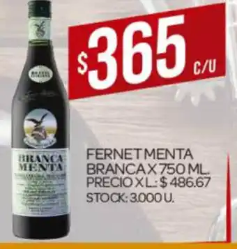 Supermercados DIA Fernet Menta Brancia x 750ml oferta