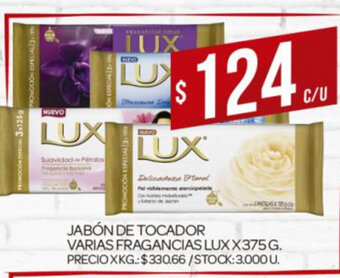 Supermercados DIA Jabón de Tocador Varias Fragancias Lux x 375g oferta