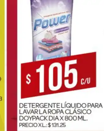 Supermercados DIA Detergente Líquido para Lavar la Ropa Clasico Doypack dia x 800ml oferta