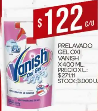 Supermercados DIA Prelavado Gel Oxi Vanish x 400ml oferta