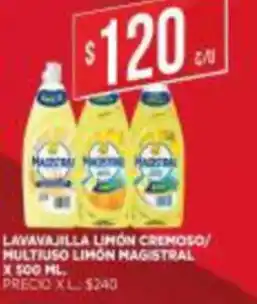 Supermercados DIA Lavavajilla Limón Cremoso/ Multiuso Limón Magistral x 500ml oferta