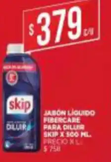 Supermercados DIA Jabón Líquido Fibercare para Dilur Skip x 500ml oferta