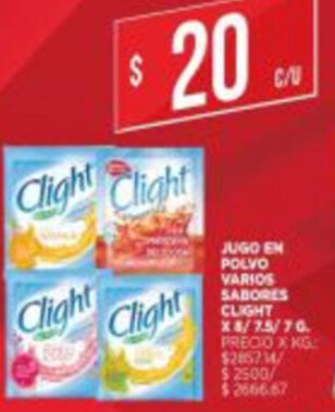 Supermercados DIA Jugo en Polvo Varios Sabores Clight oferta