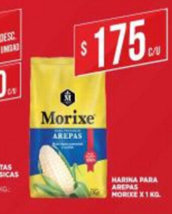 Supermercados DIA Harina Para Arepas Morixe x 1kg oferta