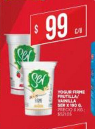 Supermercados DIA Yogur Firme Frutilla/ Vainilla ser x 190g oferta