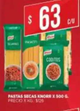 Supermercados DIA Pastas Secas Knorr x 500g oferta