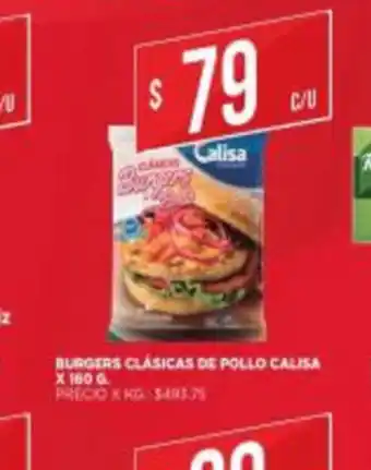 Supermercados DIA Burgers Clásicas de Pollo Calisa x 160g oferta