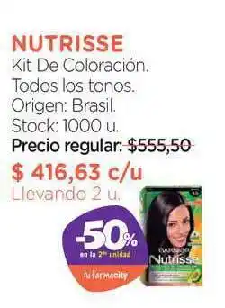 Farmacity Nutrisse Kit De Coloración -50% En La 2a Unidad oferta