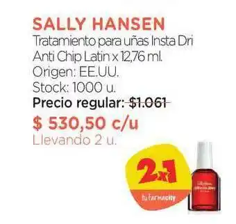 Farmacity Sally Hansen Tratamiento Para Uñas Insta Dri Anti Chip Latin x 12.76ml oferta